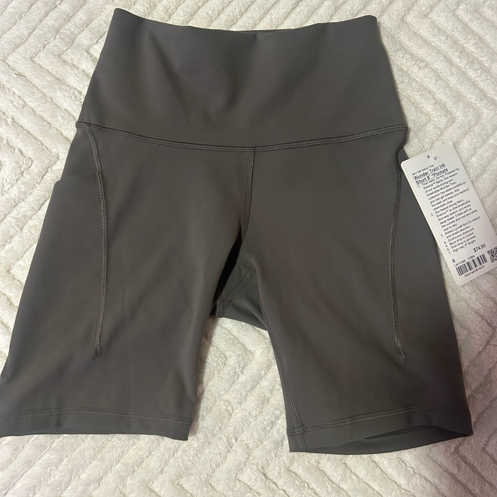 lululemon athletica Women's Charcoal Bike Shorts